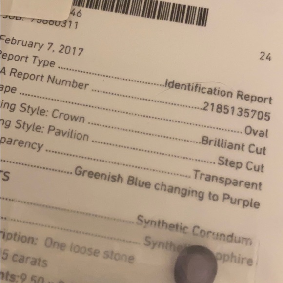 💎 Two GIA Oval Synthetic Sapphires – Certified & Stunning - Picture 3 of 5